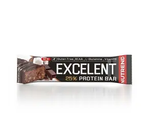 Proteínová tyčinka Excelent 85 g - Nutrend (arašidové maslo, 18 x 85 g)