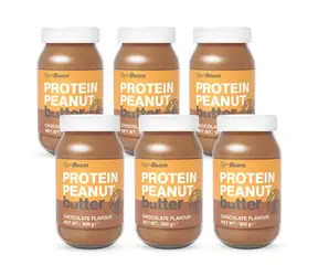 Proteínové arašidové maslo - GymBeam (čokoláda, 6 x 900 g)