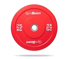 Gumový kotúč Bumper 51 mm - GymBeam (červená)