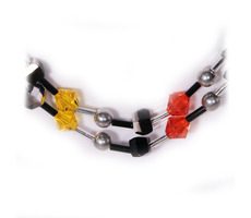 Náhrdelník Picasso N - Multicolor / Sklo / Úzka darčeková krabička