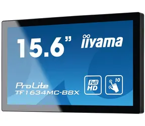 15.6" IIYAMA ProLite TF1634MC-B8X / IPS / 1920x1080 / 25ms / 405cd / 700:1 / VGA+HDMI+DP / VESA