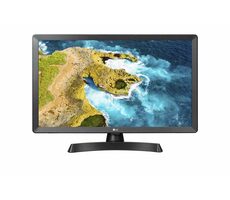 23.6" LG 24TQ510S čierna / TV monitor / IPS / 1366x768 / 16:9 / 1000:1 / 14ms / 250cd / HDMI / CI / USB / repro / webOS