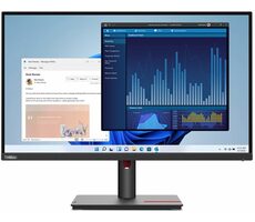 27&quot; Lenovo ThinkVision T27p-30 čierna / IPS / 3840 x 2160 / 4ms / 350cd / 1300:1 / DP+HDMI+USB / VESA / Pivot