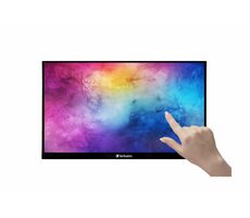 15.6" Verbatim PMT-15 čierna / IPS / 1920 x 1080 / 16:9 / 6 ms / 300 cd-m2 / 1200:1 / USB-C / HDMI / prenosný dotykový