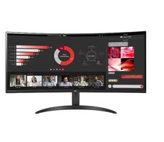 34&quot; LG 34WR50QC-B čierna / VA / 3440 x 1440 / 21:9 / 3000:1 / 300cd-m2 / DP+HDMI / VESA