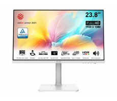 23.8" MSI Modern MD2412PW biela / LED / 1920 x 1080 / IPS / 16:9 / 1ms / 1000:1 / HDMI + USBC / VESA / repro  