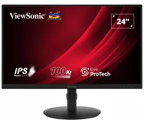24" ViewSonic VG2408A-MHD čierna / IPS / 1920 x 1080 / 16:9 / 5ms / 1300:1 / 250cd-m2 / HDMI + DP + VGA / VESA