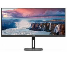 34&quot; AOC U34V5C/BK čierna / 3440 x 1440 / 21:9 / 4ms / 1000:1 / 250cd-m2 / HDMI + DP + USB-C / VESA / repro