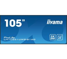 105" IIYAMA ProLite LH10551UWS-B1AG čierna / IPS / 5120x2160 / 21:9 / 8ms / 1200:1 / 500cd / repro / HDMI / DP
