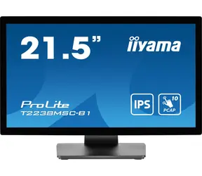 22" IIYAMA ProLite T2238MSC-B1 čierna / IPS / 1920x1080 / 16:9 / 5ms / 1000:1 / 525cd / repro / HDMI / DP
