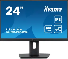 24" IIYAMA ProLite XUB2492QSU-B1 čierna / IPS / 2560x1440 / 16:9 / 0.5ms / 1000:1 / 300cd / repro / HDMI / DP