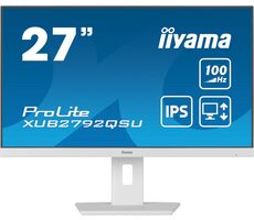 27" IIYAMA ProLite XUB2792QSU-B6 biela / IPS / 2560x1440 / 16:9 / 0.4ms / 1300:1 / 250cd / repro / HDMI / DP