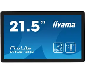 22" IIYAMA ProLite OTF2216MC-B1 / VA / 1920 x 1080 / 935cd / 25ms / 5000:1 / VGA + HDMI + DP / USB / IP65 
