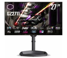 27" Cooler Master GZ2711 čierna / OLED / 2560x1440 / 240Hz / 450cd-m2 / 1500000:1 / 0.03ms / 2x HDMI + 2x DP / VESA