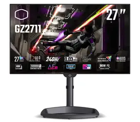 27" Cooler Master GZ2711 čierna / OLED / 2560x1440 / 240Hz / 450cd-m2 / 1500000:1 / 0.03ms / 2x HDMI + 2x DP / VESA