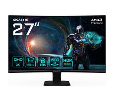 27" GIGABYTE GS27QCA čierna / VA / 2560x1440 / 16:9 / 1ms / 5000:1 / 250cd-m2 / HDMI + DP / VESA / Adaptive Sync