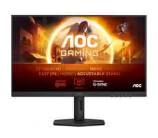 27" AOC Gaming Q27G4XF čierna / IPS / 2560x1440 / 16:9 / 1ms / 80mil: 1 / 300cd-m2 / HDMI + DP / VESA