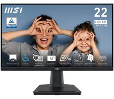 21.45" MSI PRE MP225V čierna / 1920 x 1080 / VA / 16:9 / 1ms / 4000:1 / 300cd-m2 / HDMI + VGA / VESA 