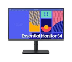 24" Samsung Essential S4 (S432GC) čierna / IPS / 1920x1080 / 16:9 / 4ms / 1000:1 / 250cd-m2 / HDMI + DP + VGA / Pivot