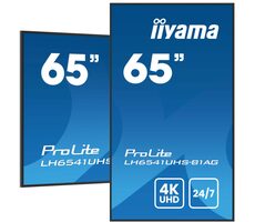 65" IIYAMA ProLite LH6541UHS-B1AG čierna / VA / 3840x2160 / 16:9 / 6.5ms / 5000:1 / 500cd / repro / HDMI / USB