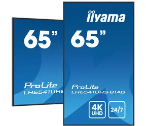 65" IIYAMA ProLite LH6541UHS-B1AG čierna / VA / 3840x2160 / 16:9 / 6.5ms / 5000:1 / 500cd / repro / HDMI / USB
