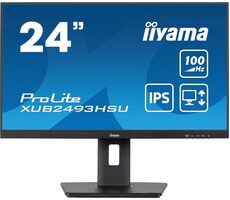 23.8" IIYAMA ProLite XUB2493HSU-B7 čierna / IPS / 1920x1080 / 16:9 / 1ms / 1300:1 / 300cd / HDMI / DP
