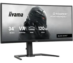 34" IIYAMA G-Master GCB3482WQSU-B1 Black Hawk čierna / VA / 3440 x 1440 / 21:9 / 0.6ms / 3000:1 / 500cd / HDMI / DP / dopredaj