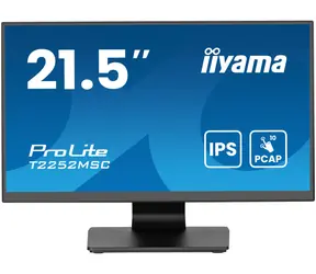 22" IIYAMA ProLite T2252MSC-B2AG čierna / IPS / 1920x1080 / 16:9 / 5ms / 1000:1 / 215cd / repro / HDMI / DP