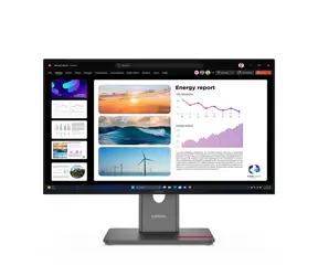 23.8" Lenovo ThinkVision P24Q-40 čierna / IPS / 2560 x 1440 / 6ms / 300cd / 1500:1 / DP+HDMI+USB / VESA / Pivot