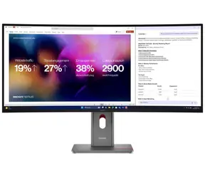 39.7" Lenovo ThinkVision P40WD-40 čierna / IPS / 5120 x 2160 / 21:9 / 2000:1 / 400cd-m2 / DP+HDMI+USB-C / VESA