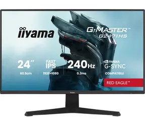 23.8" IIYAMA G-Master G2471HS-B1 čierna / LED / IPS / 1920 x 1080 / 16:9 / 0.3 ms / 1000:1 / 350cd-m2 / VESA
