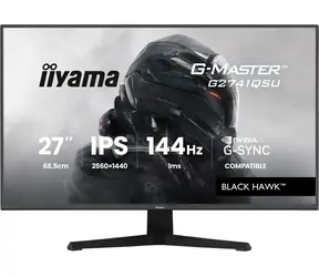 27" IIYAMA G-Master G2741QSU-B1 čierna / LED / IPS / 2560 x 1440 / 16:9 / 1 ms / 1500:1 / 350cd-m2 / VESA
