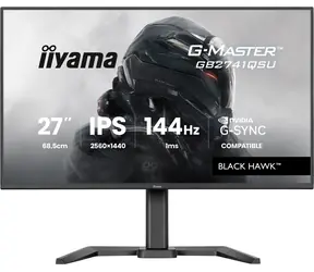 27" IIYAMA G-Master GB2741QSU-B1 čierna / LED / IPS / 2560 x 1440 / 16:9 / 1 ms / 1500:1 / 350cd-m2 / VESA
