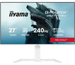 27" IIYAMA G-Master GB2771HSU-W1 biela / LED / IPS / 1920 x 1080 / 16:9 / 0.4 ms / 1000:1 / 350cd-m2 / VESA