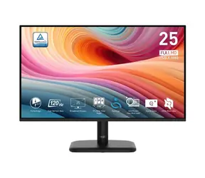 24.5" MSI PRE MP251L E2 čierna / 1920 x 1080 / IPS / 16:9 / 1ms / 1000:1 / 250cd-m2 / HDMI + DP / VESA