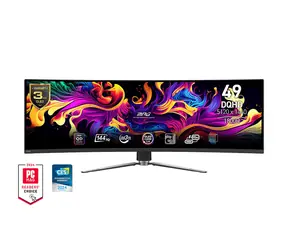 49" MSI MPG 491CQPDE QD-OLED čierna / DQHD / QD-OLED / 32:9 / 0.03ms / 1500000:1 / 1000cd-m2 / HDMI + DP + USB-A + USB-C / VESA
