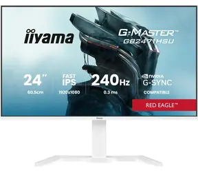 23.8" IIYAMA G-Master GB2471HSU-W1 biela / LED / IPS / 1920 x 1080 / 16:9 / 0.3 ms / 1000:1 / 350cd-m2 / VESA