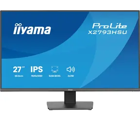 27" IIYAMA ProLite X2793HSU-B1 čierna / LED / IPS / 1920 x 1080 / 16:9 / 1 ms / 1500:1 / 350cd-m2 / VESA