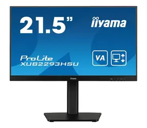 21.5" IIYAMA ProLite XUB2293HSU-B7 čierna / LED / IPS / 1920 x 1080 / 16:9 / 1 ms / 1000:1 / 300cd-m2 / VESA