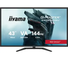 42.5" IIYAMA G-Master G4380UHSU-B2 čierna / LED / VA / 3840 x 2160 / 16:9 / 0.3 ms / 4000:1 / 550cd-m2 / VESA
