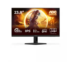 23.8" AOC Gaming 24G4ZRE čierna / IPS / 1920x1080 / 16:9 / 1ms / 1000:1 / 300cd-m2 / HDMI + DP / VESA