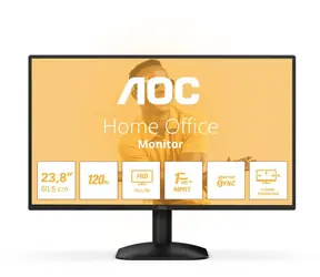 23.8" AOC 24B31H čierna / IPS / 1920x1080 / 16:9 / 4ms / 1500:1 / 300cd-m2 / HDMI + VGA / VESA