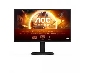 24.5" AOC Gaming 25G4SXU čierna / IPS / 1920x1080 / 16:9 / 1ms / 1000:1 / 400cd-m2 / HDMI + DP / VESA