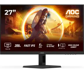 27" AOC Gaming 27G4HRE čierna / IPS / 1920x1080 / 16:9 / 1ms / 1000:1 / 300cd-m2 / HDMI + DP / VESA