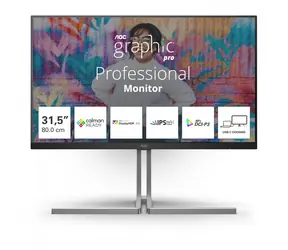 31.5" AOC U32U3CV čierna