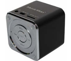 Technaxx Mini MusicMan čierny / Prenosný reproduktor / batéria 600 mAh / USB / microSD / až 8h