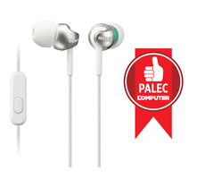 Sony MDR-EX110AP Biela / Slúchadlá do uší s mikrofónom