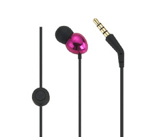PerfectSound s201 slúchadlá ružová / do uší / s mikrofónom / kov / 18 ohm / 3.5 jack