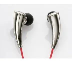 PerfectSound s102 slúchadlá / do uší / unikátny tvar / zliatina hliníka a magnézia / 18 ohm / 3,5 jack / strieborná