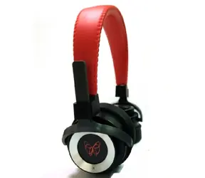 PerfectSound m100 slúchadlá červeno-čierna / s vymeniteľným meničom / mikrofón / 40mm / 16 ohm / 3,5 + 6,3 jack 